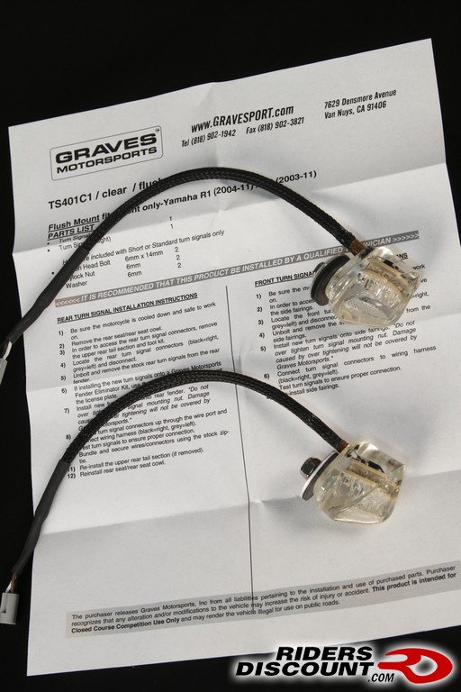 Graves LED Turn Signals for Yamaha Motorcycles