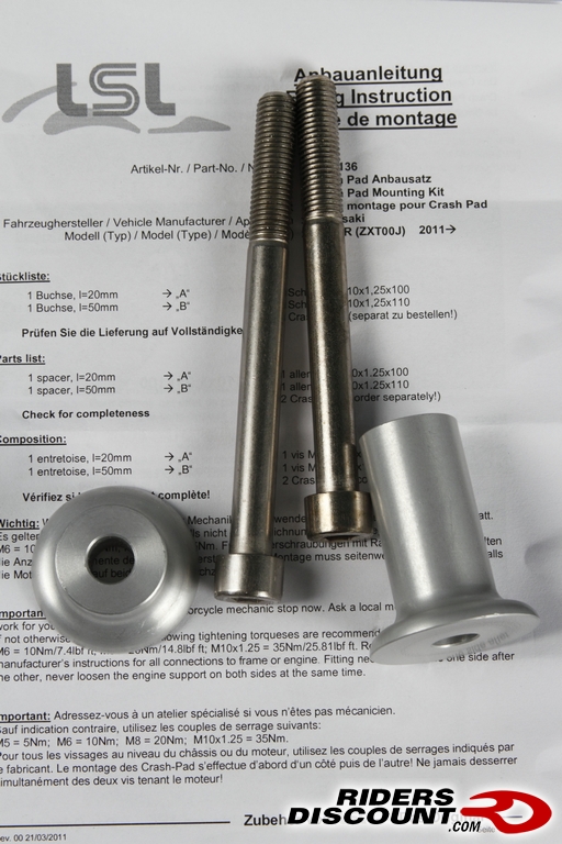 LSL Frame Sliders for Yamaha YZFR6 R6 Message Net