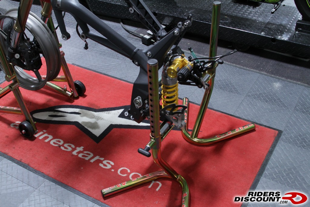 Do I need a swingarm pivot stand to flip the eccentric adjuster at top