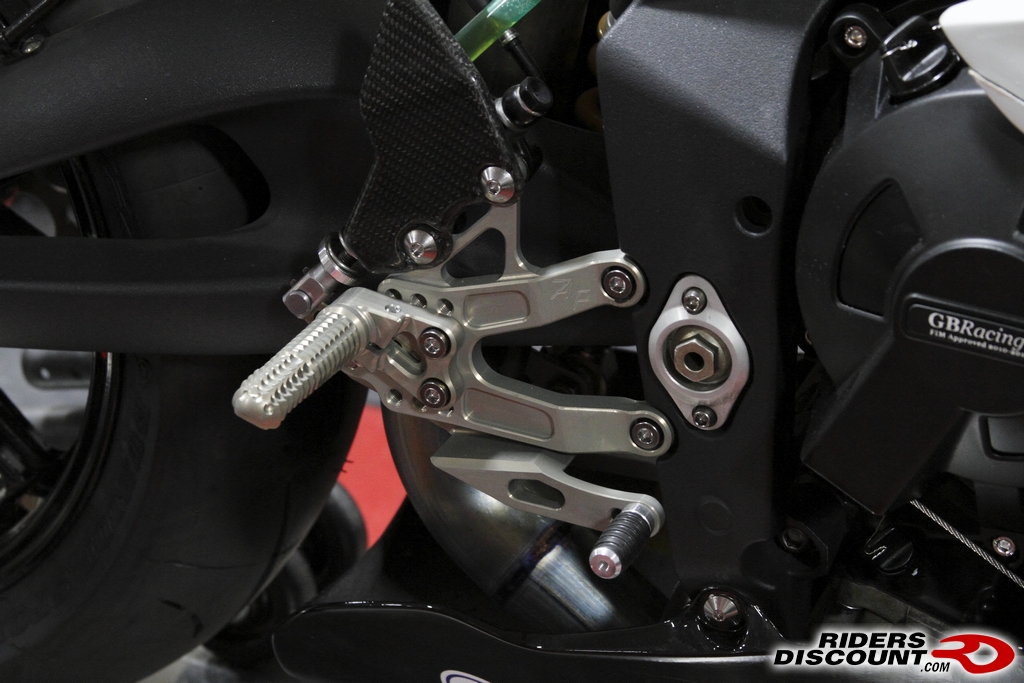 Attack Performance Rearsets for Daytona 675 Triumph Rat Motorcycle Forums